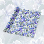 Purple Iris Floral 25th Wedding Anniversary  Wrapping Paper<br><div class="desc">The iris is the lovely flower that is traditionally associated with the 25th wedding anniversary in themes of faith, hope, and love. Especially in purple, it matches well with the silver metal and colour that we think of together with this important landmark. Use this beautiful wrapping paper, with its purple...</div>