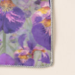 Purple Iris Floral Pattern Scarf<br><div class="desc">This purple iris scarf will add a splash of colour to our outfit. Wear it in style! Designed by world renowned artist ©Tim Coffey.</div>