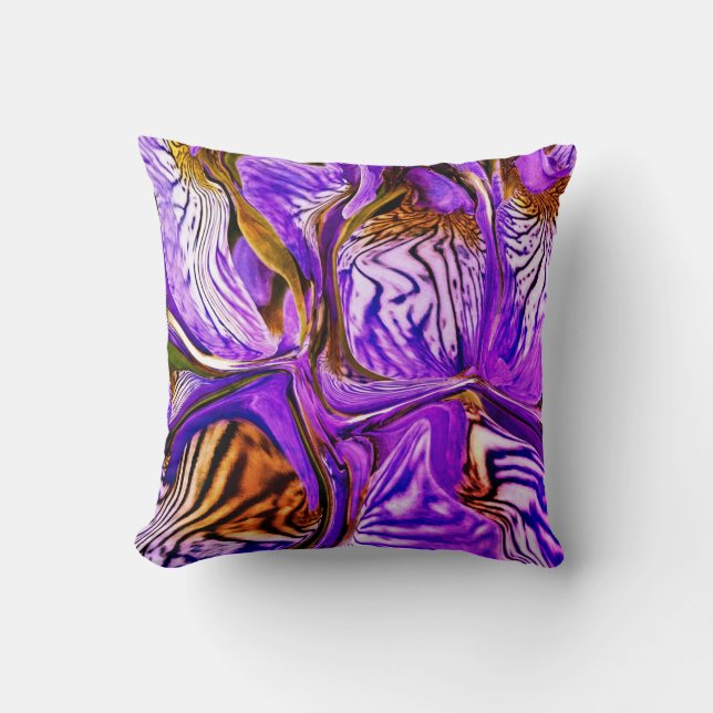 Purple Iris Flower / 1974 / Cushion (Front)