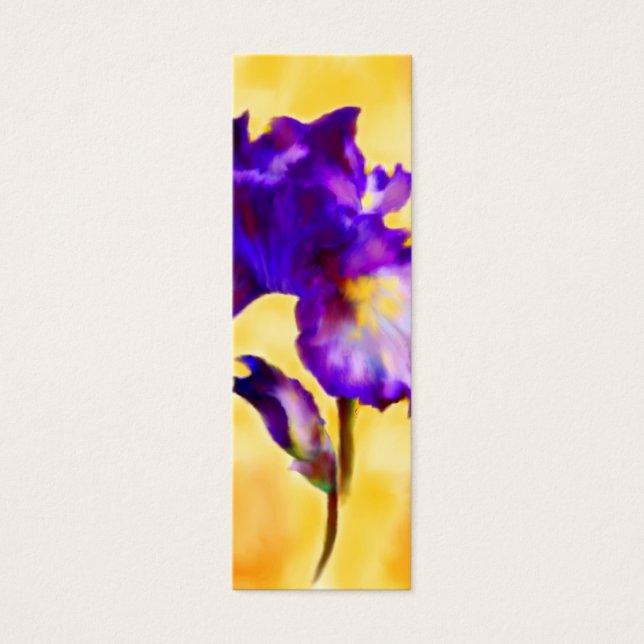Purple Iris (flower) Bookmarks (Front)