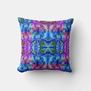 Purple Iris Flower / Greenleaf / 1974 / Mirror Cushion