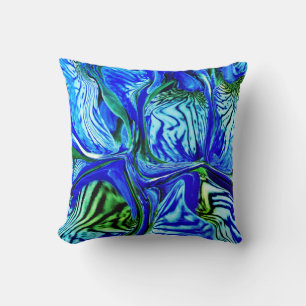 Purple Iris Flower / Greenleaf / Cushion