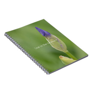 Purple Iris Flower (my photography) Notebook
