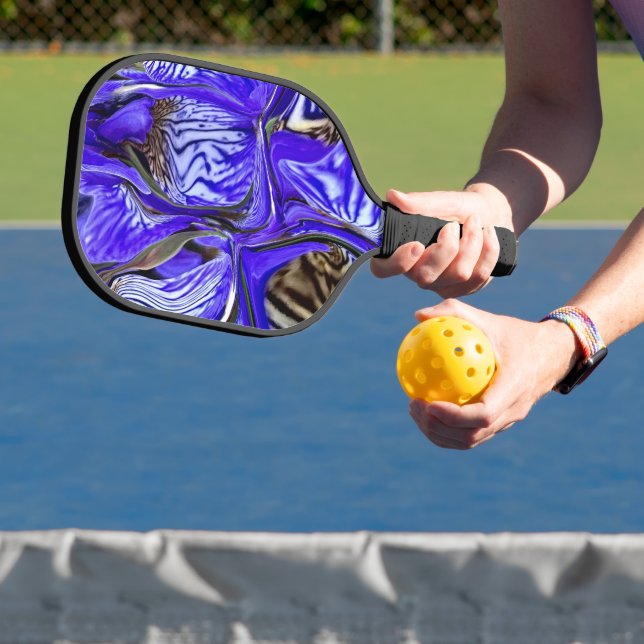 Purple Iris Flower Pickleball Paddle (Insitu)