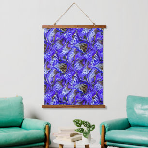 Purple Iris Flower / Slanted / Tiled /  Hanging Tapestry