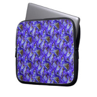 Purple Iris Flower / Slanted / Tiled /