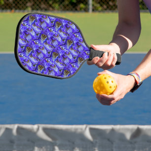 Purple Iris Flower / Slanted / Tiled / Pickleball Paddle