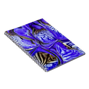 Purple Iris Flower Spiral  Notebook