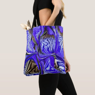 Purple Iris Flower Tote Bag