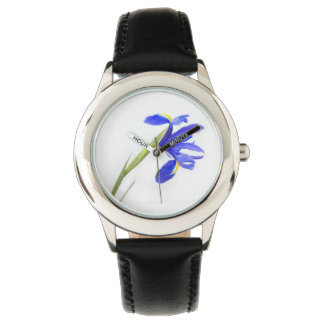 Purple Iris Flower Watch