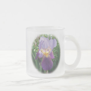 Purple Iris Frosted Mug