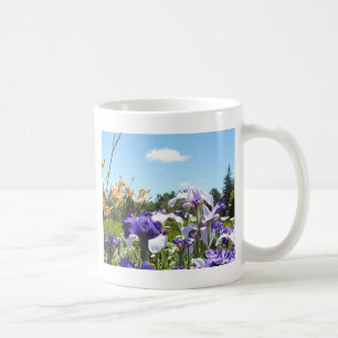Purple Iris Garden Coffee Mug