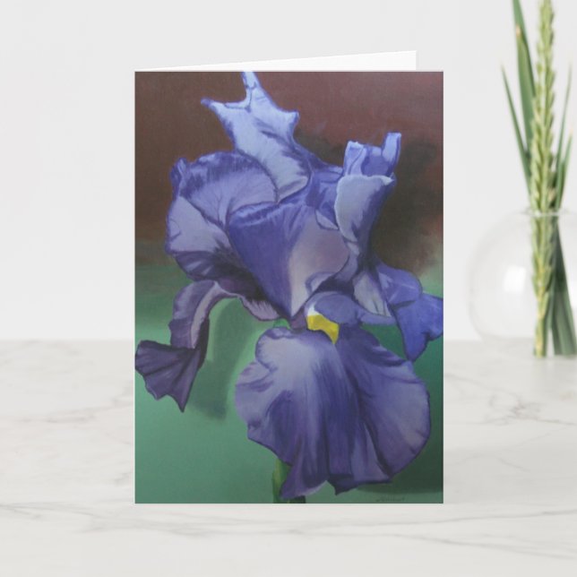 Purple Iris Greeting card (Front)