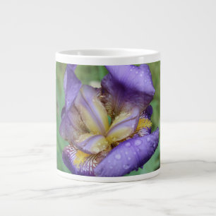 Purple Iris (Iris Germanica) Large Coffee Mug