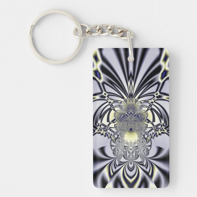 Purple Iris Key Ring (Front)