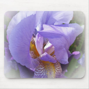 purple iris mouse mat
