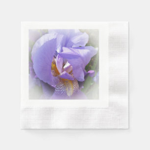 purple iris napkin