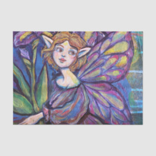Purple Iris Pixie Girl Tissue Paper