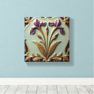 Purple Iris Serenade Canvas Print