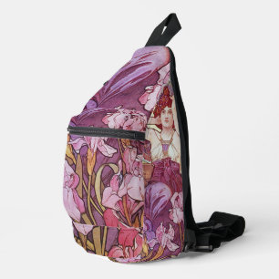 Purple Iris Sling Bag