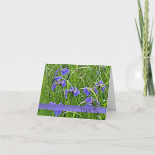 Purple Iris Thank You Card