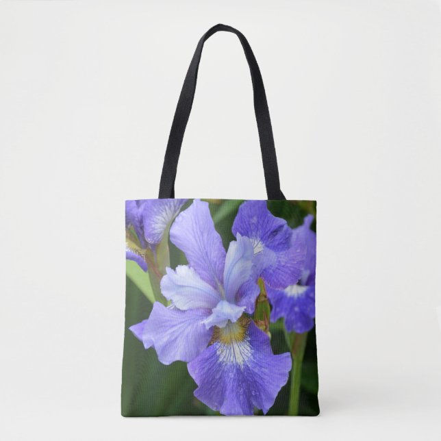 Purple iris tote bag (Front)