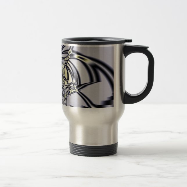 Purple Iris Travel Mug (Right)
