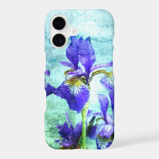 Purple Iris Watercolor (Back)