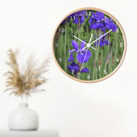 Purple Irises Botanical Floral Photographic Wall