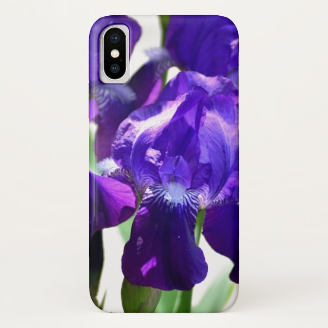 Purple Irises Iris Flower Case-Mate iPhone Case (Back)