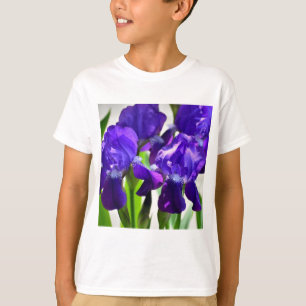 Purple Irises Iris Flower T-Shirt