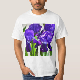 Purple Irises Iris Flower T-Shirt