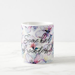 Purple Island Flowers Birthday Coffee Mug