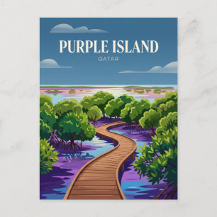 Purple Island Qatar Postcard