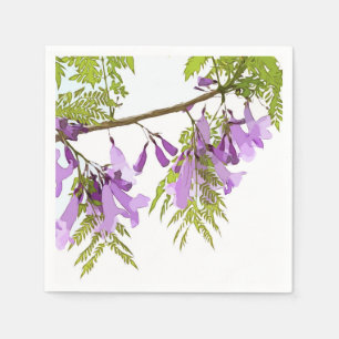 Purple Jacaranda Flowers Napkin