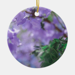 Purple Jacaranda Tree Flowers Ceramic Tree Decoration