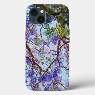 Purple Jacaranda Tree Oil Paint, iPhone 13 Case