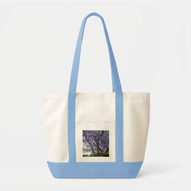 Purple Jacaranda Trees On River Murray Renmark, Tote Bag (Front)