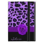 Purple Jaguar Print iPad Mini Case with Stand