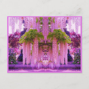 Purple Japanese Garden Postcard