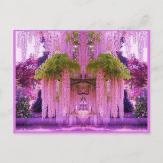 Purple Japanese Garden Postcard