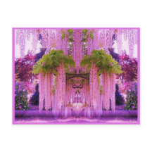 Purple Japanese Garden Postcard