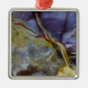 Purple Jasper Metal Tree Decoration