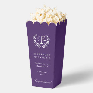 Purple JD Law Scales Graduation Favour Box