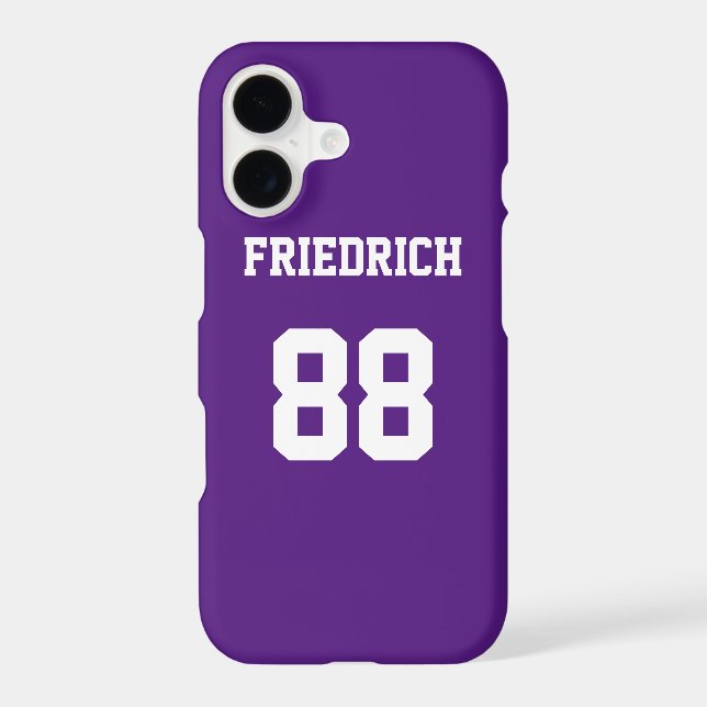 Purple Jersey with Name and Number (Back)