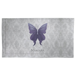 Purple Jewelled Butterfly Pillowcase