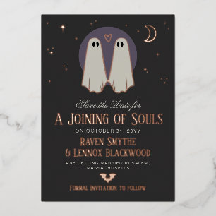 Purple Joining of Souls Ghosts Save the Date