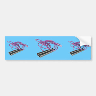 Purple Jump Rope Bumper Sticker