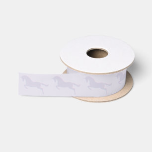 Purple Jumping Unicorn Satin Ribbon