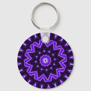 Purple Kaledoscope Key Ring